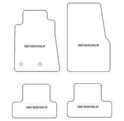 Tappetini per Ford Mustang V 2005-2014