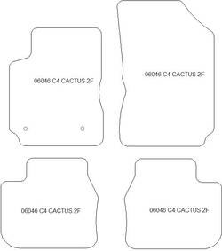 Tappetini per Citroen C4 Cactus I 08.2014-11.2020