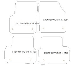 Tappetini per Land Rover Discovery Sport (L550) 2015-2019