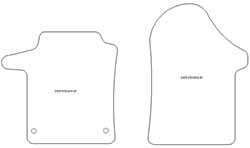 Tappetini per Mercedes V-Class (W447) / EQV 300 (electric) van 06.2014- MTM Plus