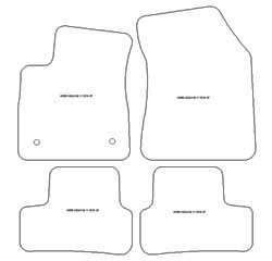 Tappetini per Renault Megane IV Hatchback 01.2016-