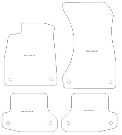 Tappetini per Audi A5 (F53) Coupe 10.2016-02.2020