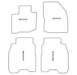 Tappetini per Honda Civic VIII 2006-02.2012 MTM Plus