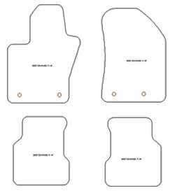Tappetini per Jeep Compass (anche Mild-Hybrid) 08.2017-