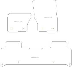 Tappetini per Land Rover Discovery V 03.2017-