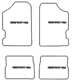 Tappetini auto per Citroen Saxo 2000-2003
