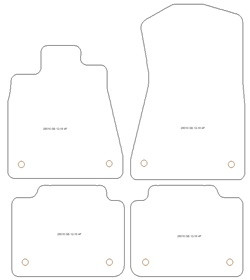 Tappetini auto per Lexus GS (L10) IV 2012-2018