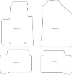 Tappetini auto per Hyundai i10 2020-