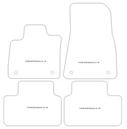 Tappetini auto per Volvo XC40 Electric 2021-