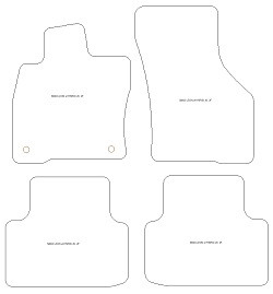 Tappetini per Cupra Leon 5 porte / Sportstourer eHybrid 09.2020-