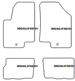 Tappetini per Kia Soul 01.2009-02.2014