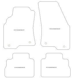 Tappetini per Ford Cougar 1998-2002 plus