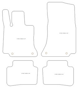 Tappetini per Mercedes Classe C (S206) Wagon (anche Mild Hybrid / Plug-in Hybrid) 06.2021- MTM Plus