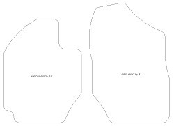 Tappetini per Suzuki Jimny (GJ) PRO (manual) 2 posti 2021- plus