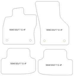 Tappetini per Volkswagen Golf 7 Variant 09.2013-12.2019 MTM Plus