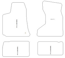 Tappetini per Chrysler 300 4x4 2004-2010 MTM Plus