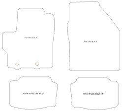 Tappetini per Toyota Yaris GR 2020-