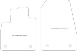 Tappetini per Ford Courier Transit 2024-