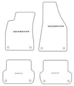 Tappetini auto per Audi A4 (B7) Avant 10.2004-03.2008
