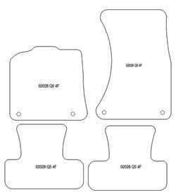 Tappetini auto per Audi Q5 I (8R) 11.2008-2016