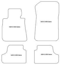 Tappetini auto per BMW Serie 3 (E93) Cabrio 2007-2013