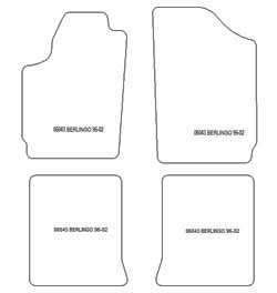 Tappetini auto per Citroen Berlingo 1996-2002