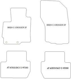 Tappetini auto per Citroen C-Crosser 2007-2012