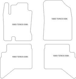 Tappetini auto per Daihatsu Terios II (J200) 2006-09.2013