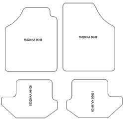 Tappetini auto per Ford Ka I 1997-2008