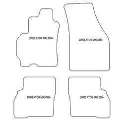 Tappetini per Hyundai Atos II 2004-2008 MTM Top