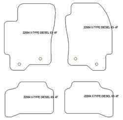 Tappetini per Jaguar X-Type diesel 2001-2009 MTM Top