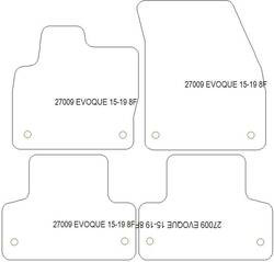 Tappetini auto per Land Rover Range Rover Evoque I 2011-03.2019