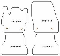 Tappetini auto per Mazda 3 II 05.2009-08.2013