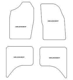 Tappetini per Mitsubishi L200 4 porte 1998-2006 MTM Top