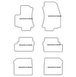 Tappetini per Opel Zafira A 7 posti 1999-04.2005 MTM Top