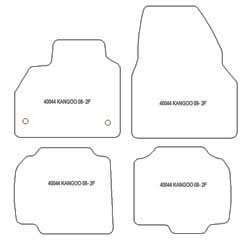 Tappetini auto per Renault Kangoo II 01.2008-04.2021