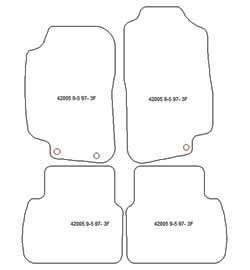 Tappetini per Saab 9-5 1997-2010 MTM Top