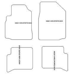 Tappetini per Toyota Yaris I 5 porte 1999-2005 MTM Top