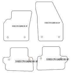 Tappetini auto per Volvo C70 II Cabrio 03.2006-2013