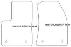 Tappetini per Ford Courier Transit 2014-2018 MTM Top