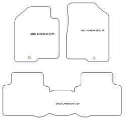 Tappetini auto per Kia Carens 2006-2012