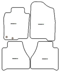 Tappetini per auto Nissan Navara (D23) 2016-