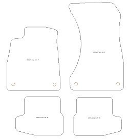 Tappetini auto per Audi A5 (F57) Cabrio 02.2020-