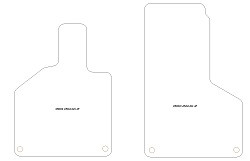 Tappetini auto per Lamborghini Huracan 2014-