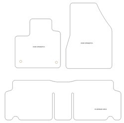 Tappetini auto per Mercedes Citan (W420) 10.2021-