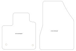Tappetini auto per Mercedes Citan (W420) van 10.2021-