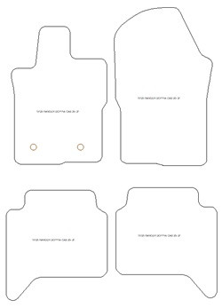 Tappetini per Ford Ranger Double Cab 2022- MTM Top
