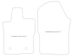 Tappetini per Volkswagen Amarok II Single Cab 2023- MTM Top