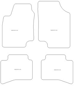 Tappetini auto per EVO Evo 4 2020-