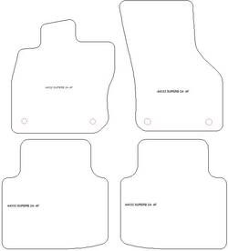 Tappetini auto per Skoda Superb IV (3Y) (anche Hybrid / Plug-in Hybrid) 2024-